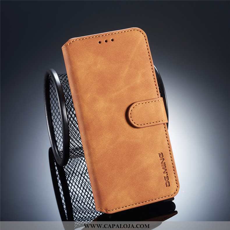 Capa Huawei P20 Couro Cinza Telemóvel Negócio, Capas Huawei P20 Cases Venda