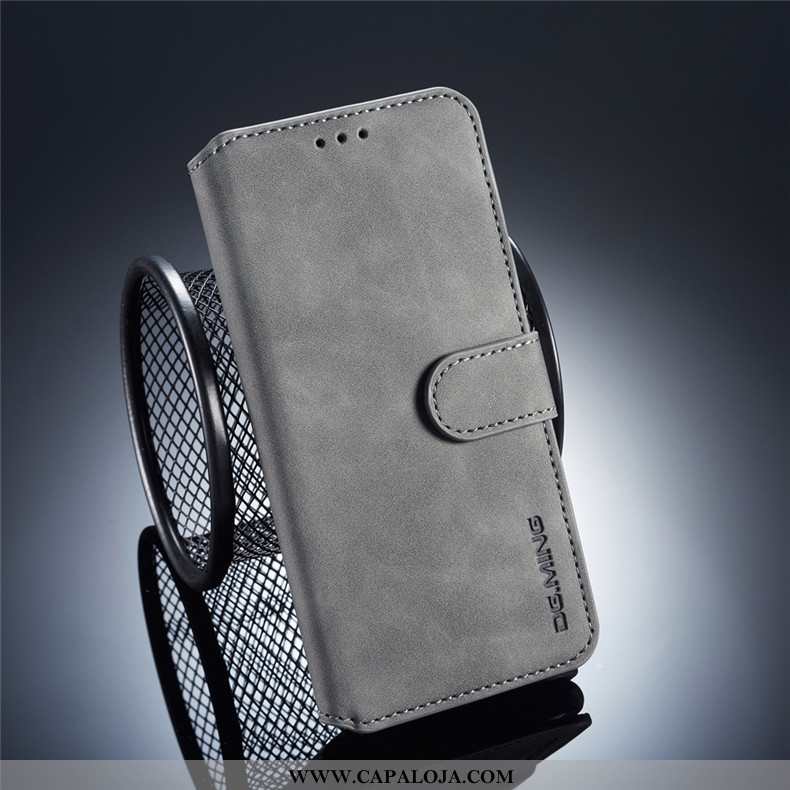 Capa Huawei P20 Couro Cinza Telemóvel Negócio, Capas Huawei P20 Cases Venda