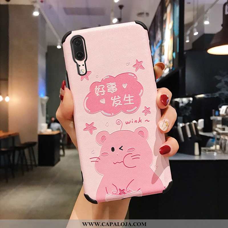 Capa Huawei P20 Estilosas Capas Casaco Telemóvel Rosa, Huawei P20 Criativas Comprar