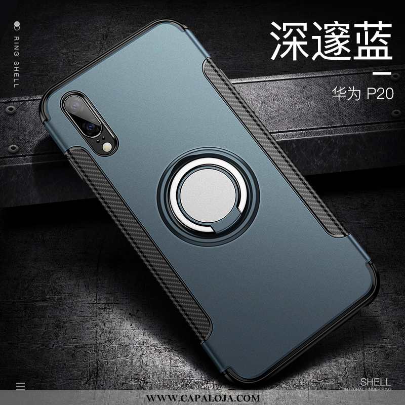 Capa Huawei P20 Fosco Protetoras Azul Escuro Criativas, Capas Huawei P20 Personalizado Online