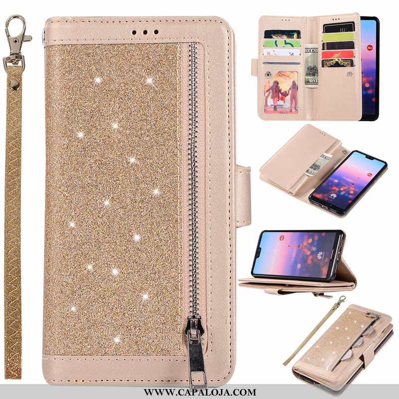 Capa Huawei P20 Lite Carteira Feminino Multitato Capas Roxo, Huawei P20 Lite Couro Online