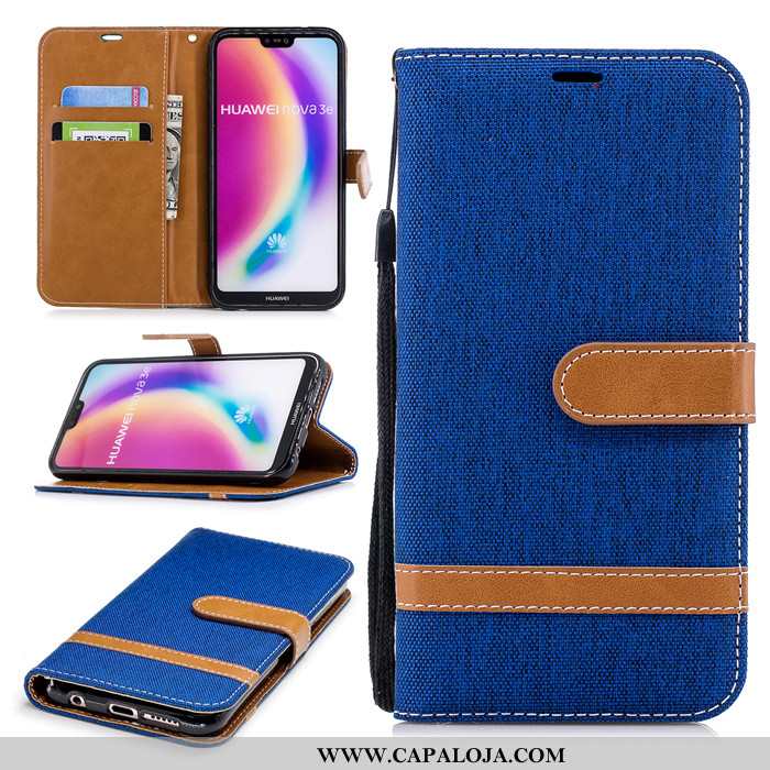 Capa Huawei P20 Lite Couro Cases Vermelha Capas Vermelho, Huawei P20 Lite Protetoras Online