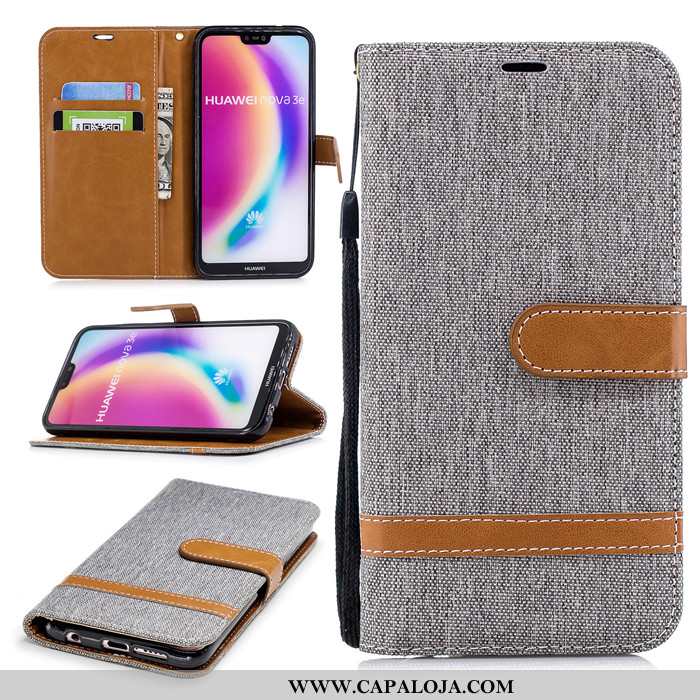 Capa Huawei P20 Lite Couro Cases Vermelha Capas Vermelho, Huawei P20 Lite Protetoras Online