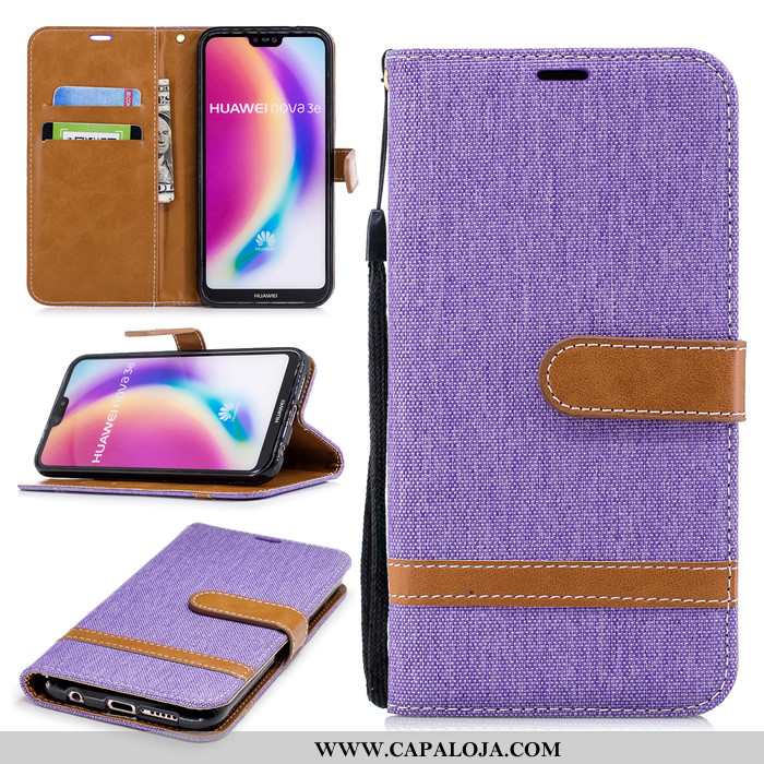 Capa Huawei P20 Lite Couro Cases Vermelha Capas Vermelho, Huawei P20 Lite Protetoras Online