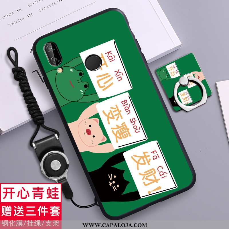 Capa Huawei P20 Lite Silicone Criativas Telemóvel Masculino Verde, Capas Huawei P20 Lite Fosco Barat