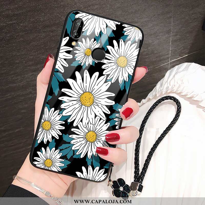 Capa Huawei P20 Lite Tendencia Feminino Vidro Capas Preto, Huawei P20 Lite Silicone Baratas