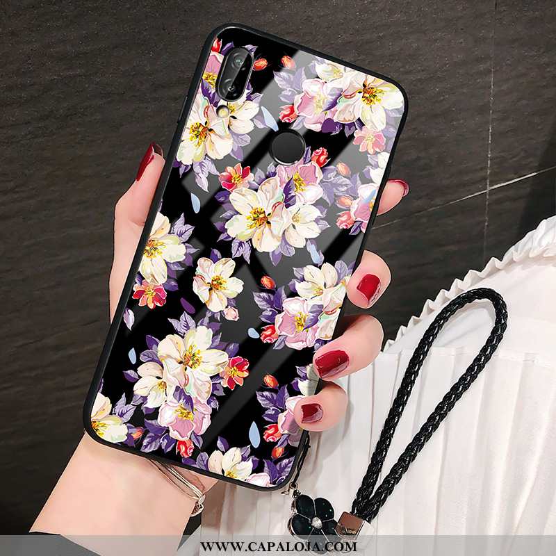 Capa Huawei P20 Lite Tendencia Feminino Vidro Capas Preto, Huawei P20 Lite Silicone Baratas