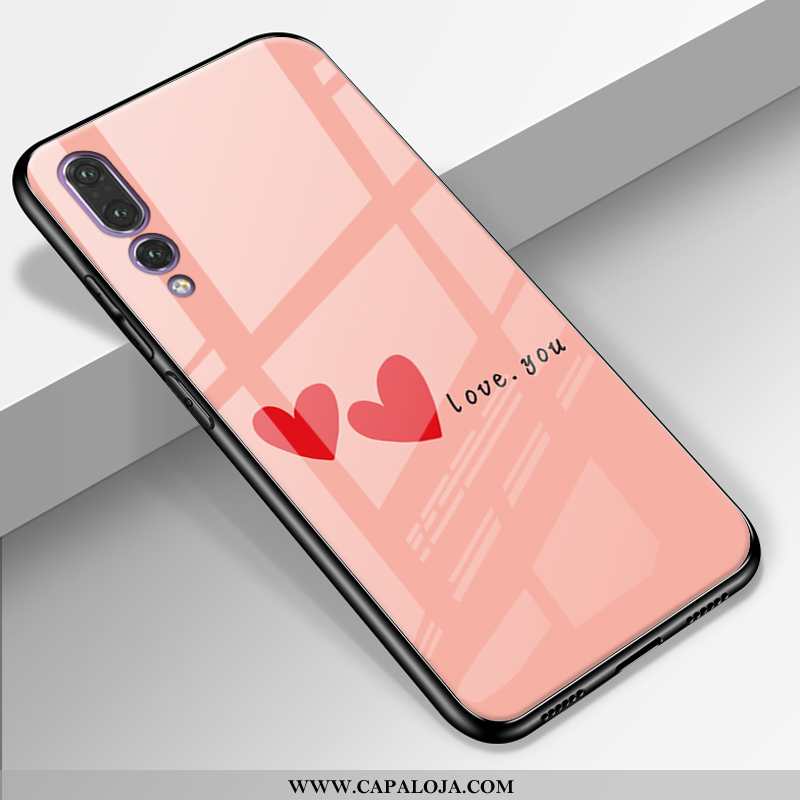 Capa Huawei P20 Pro Couro Legitimo Desenho Animado Silicone Capas Preto, Huawei P20 Pro Protetoras O