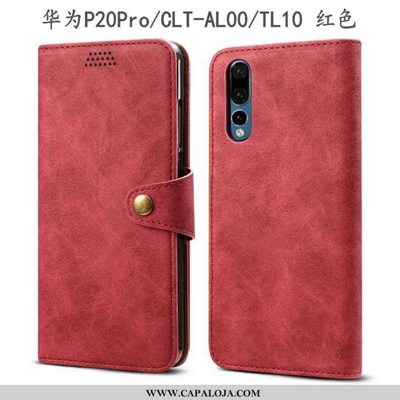 Capa Huawei P20 Pro Couro Telemóvel Capas Marrom Castanho, Huawei P20 Pro Protetoras Online