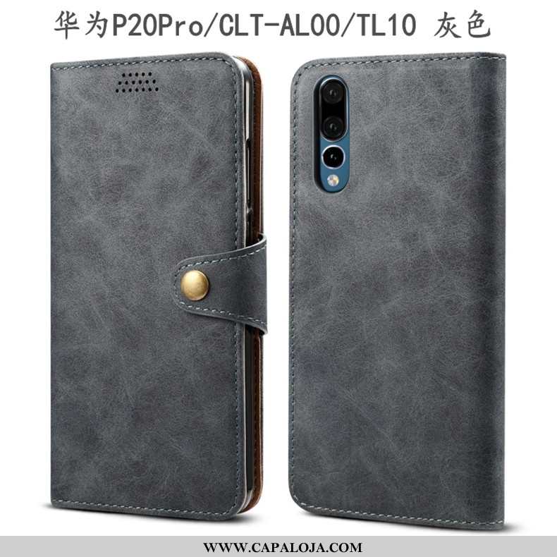 Capa Huawei P20 Pro Couro Telemóvel Capas Marrom Castanho, Huawei P20 Pro Protetoras Online