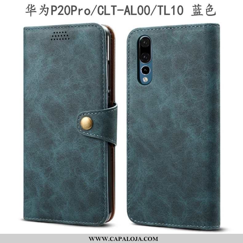 Capa Huawei P20 Pro Couro Telemóvel Capas Marrom Castanho, Huawei P20 Pro Protetoras Online