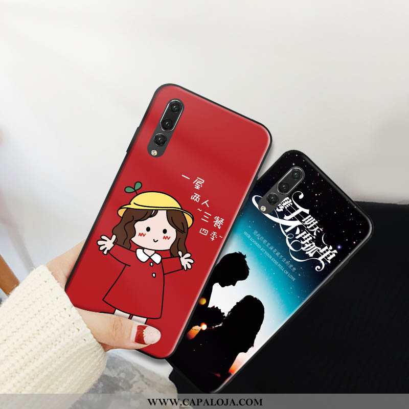 Capa Huawei P20 Pro Criativas Casal Tendencia Masculino Vermelho, Capas Huawei P20 Pro Desenho Anima