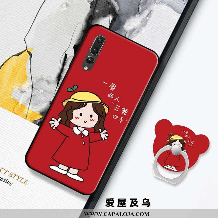 Capa Huawei P20 Pro Criativas Casal Tendencia Masculino Vermelho, Capas Huawei P20 Pro Desenho Anima