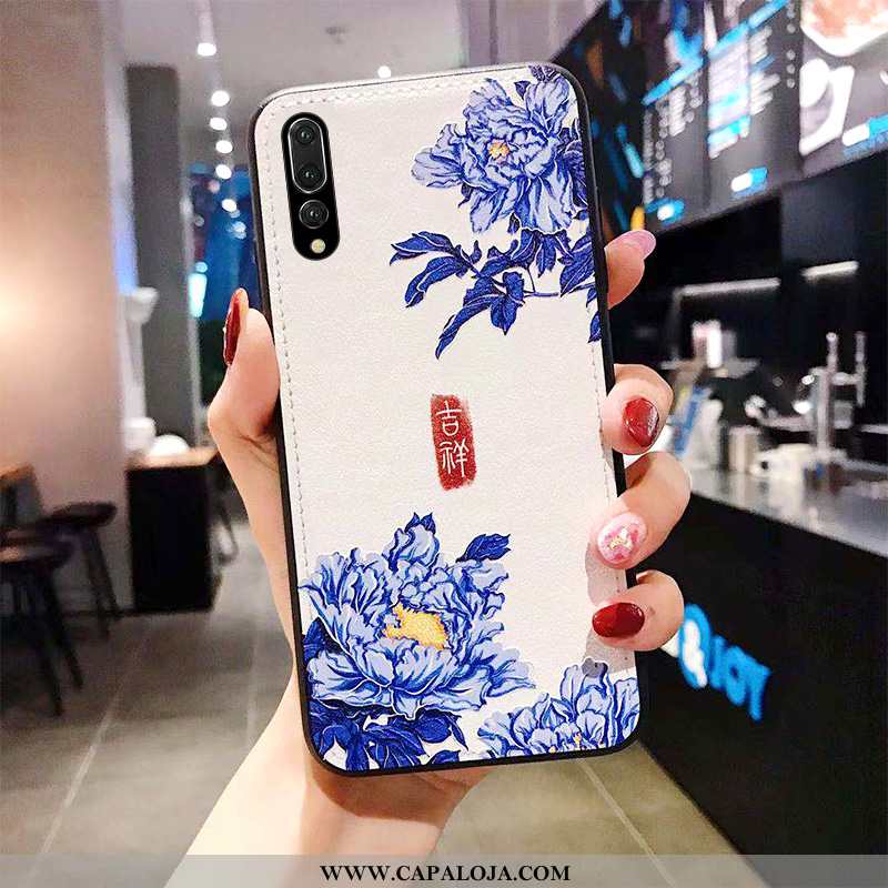 Capa Huawei P20 Pro Criativas Palace Protetoras Soft Azul, Capas Huawei P20 Pro Vintage Comprar