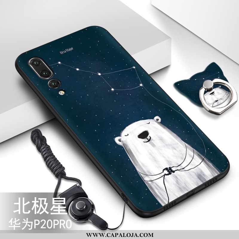 Capa Huawei P20 Pro Desenho Animado Criativas Masculino Soft Preto, Capas Huawei P20 Pro Fofas Barat