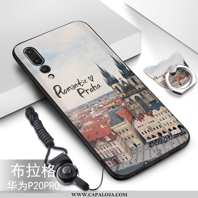 Capa Huawei P20 Pro Desenho Animado Criativas Masculino Soft Preto, Capas Huawei P20 Pro Fofas Barat