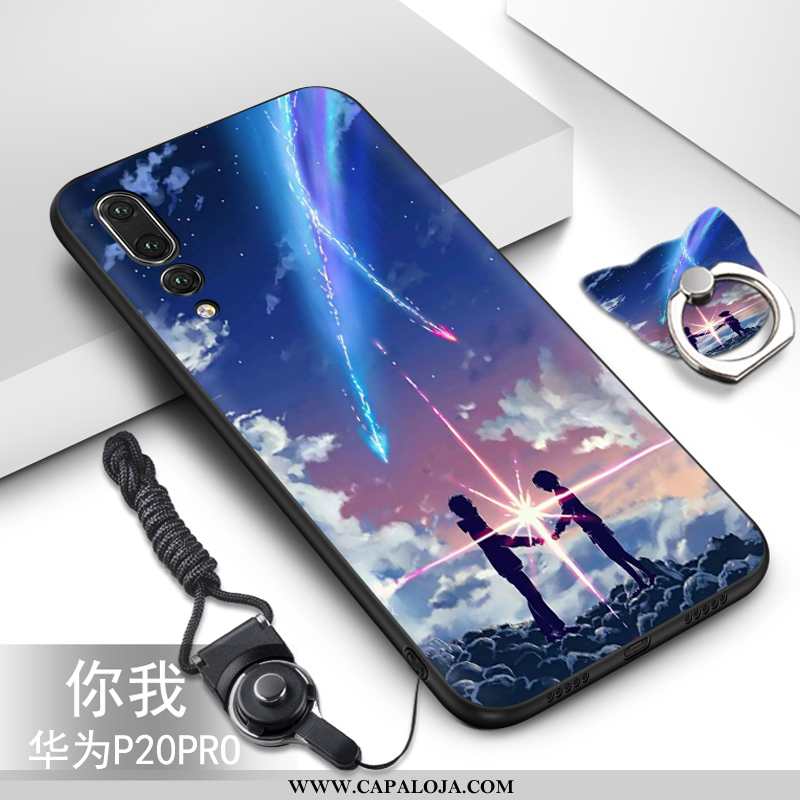 Capa Huawei P20 Pro Desenho Animado Criativas Masculino Soft Preto, Capas Huawei P20 Pro Fofas Barat