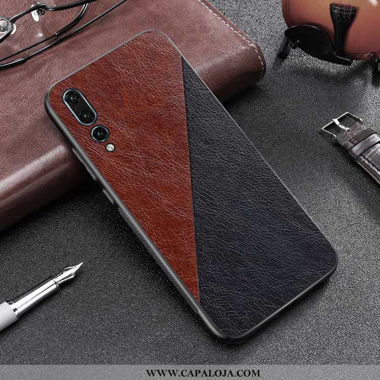 Capa Huawei P20 Pro Personalizada Capas Casaco Masculino Castanho, Huawei P20 Pro Couro Baratos