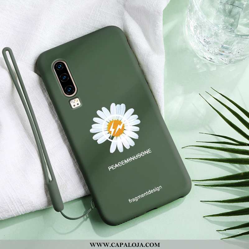 Capa Huawei P30 Criativas Feminino Capas Vermelha Azul, Huawei P30 Fofas Barato