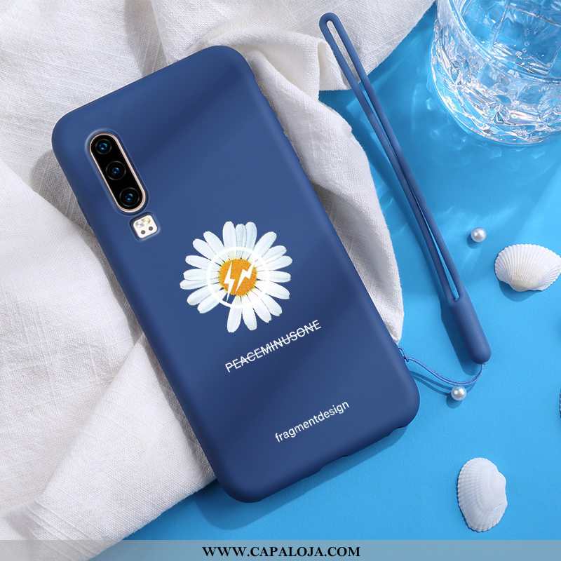 Capa Huawei P30 Criativas Feminino Capas Vermelha Azul, Huawei P30 Fofas Barato