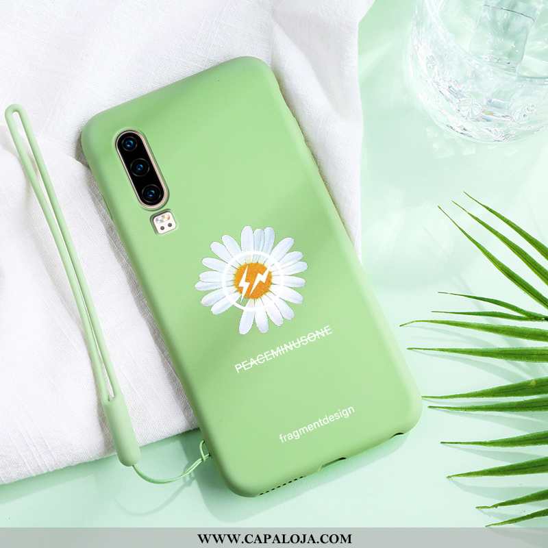 Capa Huawei P30 Criativas Feminino Capas Vermelha Azul, Huawei P30 Fofas Barato