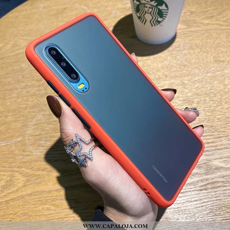 Capa Huawei P30 Criativas Fosco Personalizado Simples Laranja, Capas Huawei P30 Soft Barato