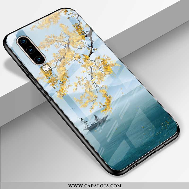 Capa Huawei P30 Criativas Frente Antiqueda Protetoras Preto, Capas Huawei P30 Tendencia Baratas