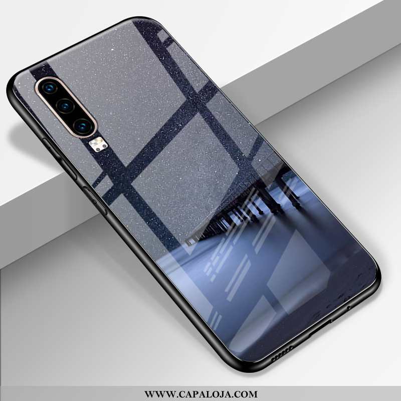 Capa Huawei P30 Criativas Frente Antiqueda Protetoras Preto, Capas Huawei P30 Tendencia Baratas