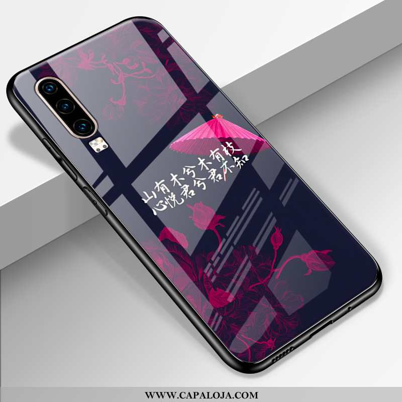 Capa Huawei P30 Criativas Frente Antiqueda Protetoras Preto, Capas Huawei P30 Tendencia Baratas