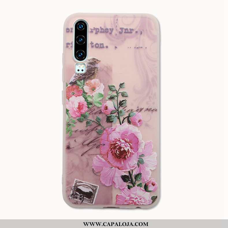 Capa Huawei P30 Fosco Rosa Capas Tendencia, Huawei P30 Slim Online