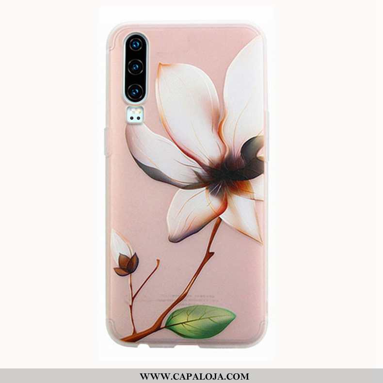 Capa Huawei P30 Fosco Rosa Capas Tendencia, Huawei P30 Slim Online