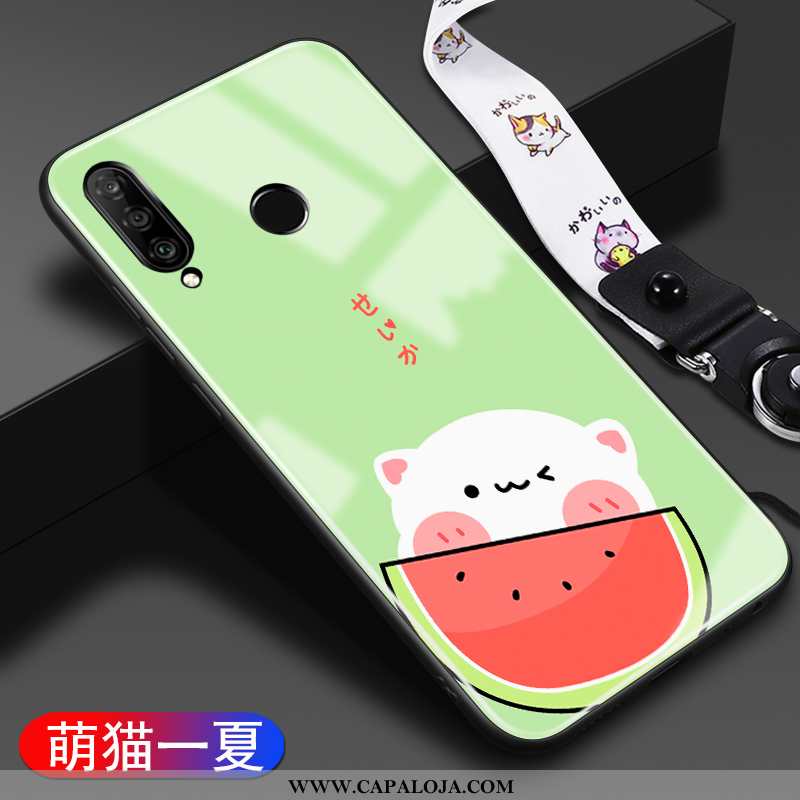 Capa Huawei P30 Lite Personalizada Cases Desenho Animado Nova Branco, Capas Huawei P30 Lite Criativa