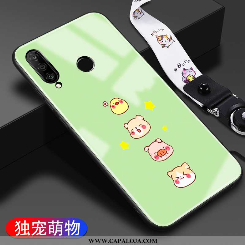 Capa Huawei P30 Lite Personalizada Cases Desenho Animado Nova Branco, Capas Huawei P30 Lite Criativa