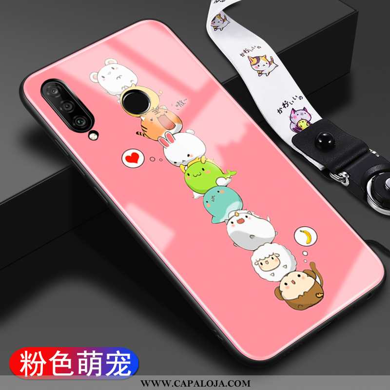 Capa Huawei P30 Lite Personalizada Cases Desenho Animado Nova Branco, Capas Huawei P30 Lite Criativa