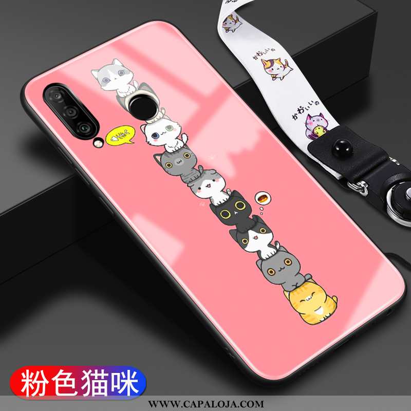 Capa Huawei P30 Lite Personalizada Cases Desenho Animado Nova Branco, Capas Huawei P30 Lite Criativa