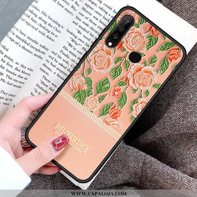 Capa Huawei P30 Lite Personalizada Coração Feminino Cases Rosa, Capas Huawei P30 Lite Criativas Prom