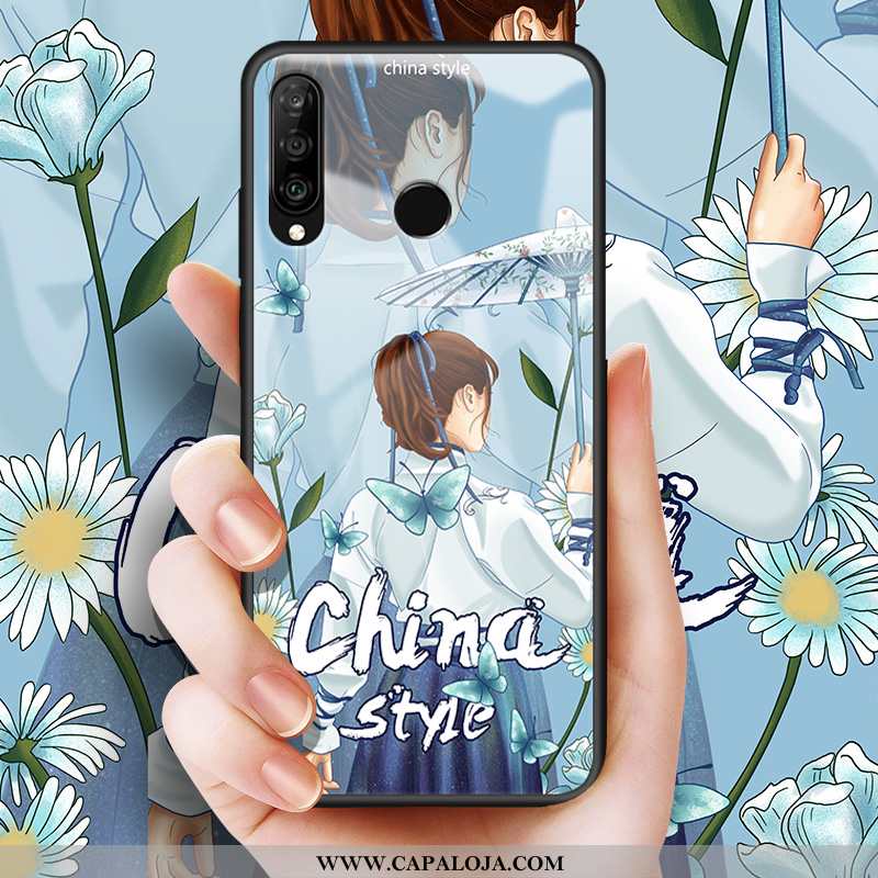 Capa Huawei P30 Lite Protetoras Vermelha Cases Antiqueda Azul, Capas Huawei P30 Lite Vidro Promoção