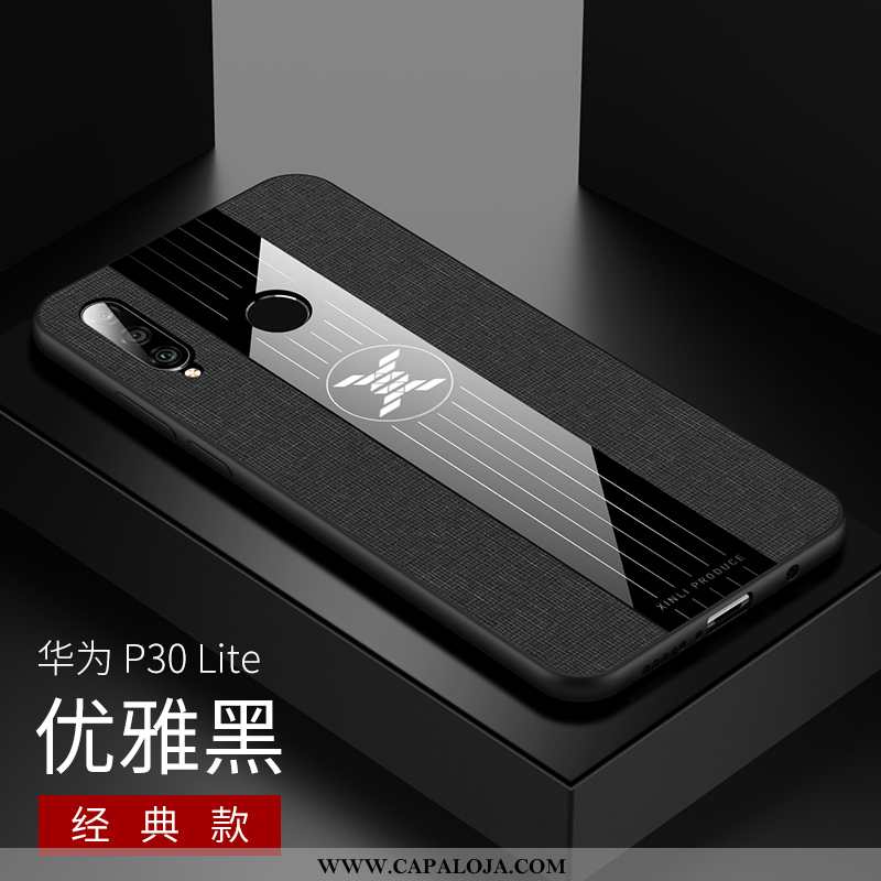 Capa Huawei P30 Lite Tendencia Capas Malha Negócio Preto, Huawei P30 Lite Soft Baratas