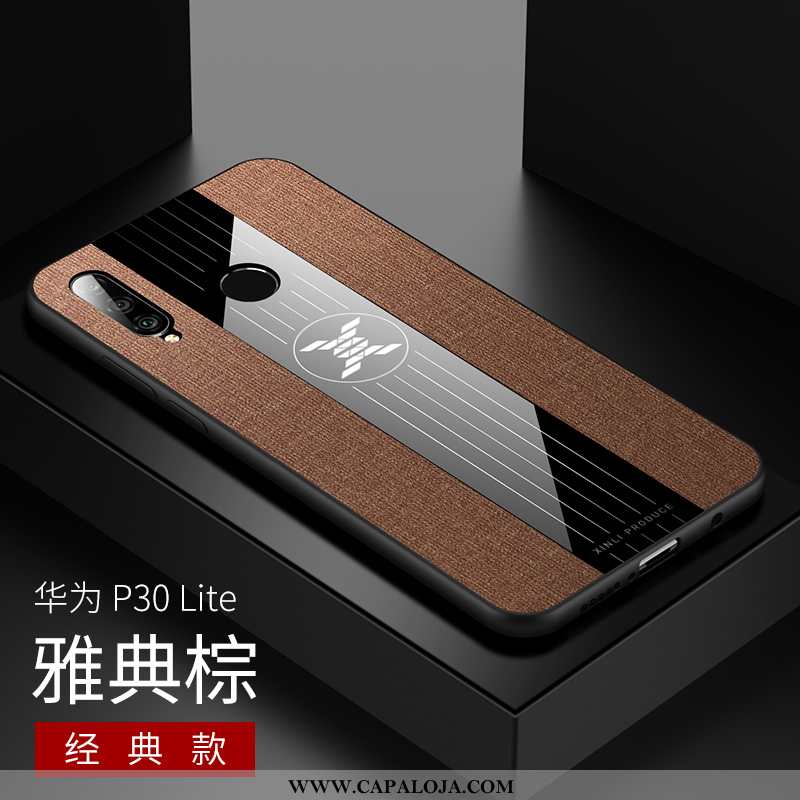 Capa Huawei P30 Lite Tendencia Capas Malha Negócio Preto, Huawei P30 Lite Soft Baratas