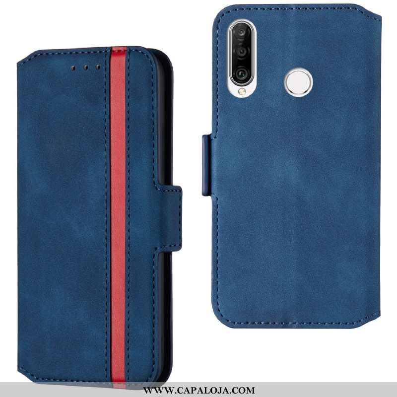 Capa Huawei P30 Lite Xl Couro Cover Antiqueda Capas Vermelho, Huawei P30 Lite Xl Simples Baratas