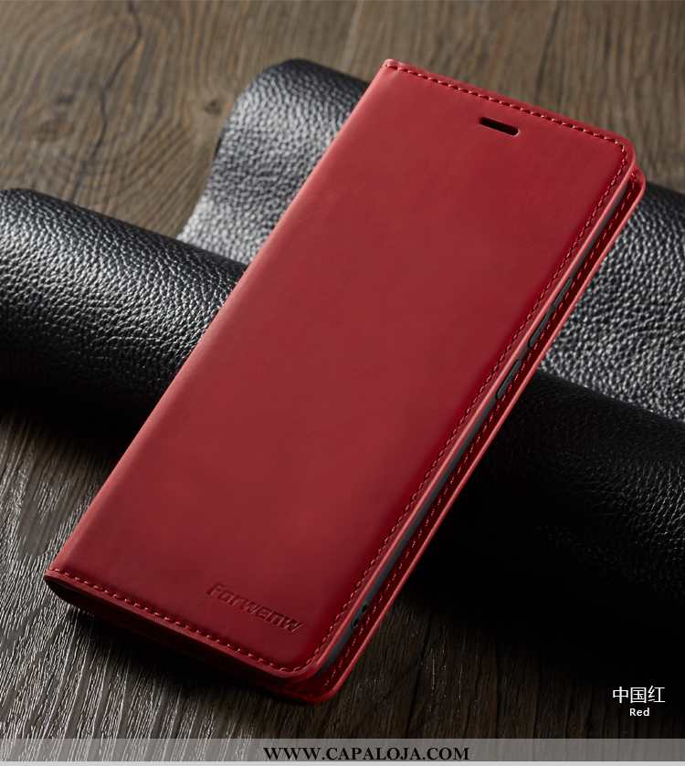 Capa Huawei P30 Lite Xl Couro Telemóvel Cases Frente E Verso Caqui, Capas Huawei P30 Lite Xl Baratos