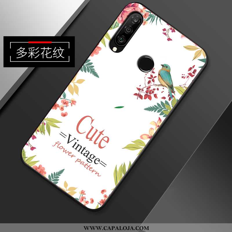 Capa Huawei P30 Lite Xl Criativas Soft Antiqueda Telemóvel Verde, Capas Huawei P30 Lite Xl Slim Bara