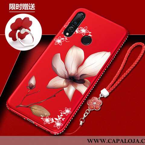 Capa Huawei P30 Lite Xl Protetoras Feminino Antiqueda Cases Vermelho, Capas Huawei P30 Lite Xl Silic