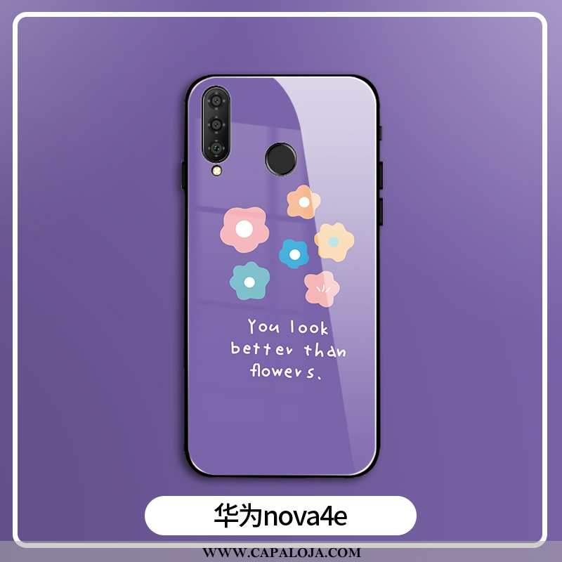 Capa Huawei P30 Lite Xl Silicone Capas Malha Cases Roxo, Huawei P30 Lite Xl Vidro Promoção