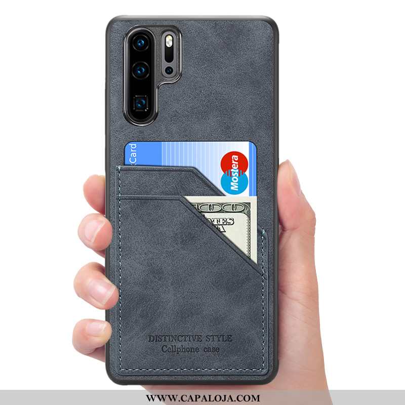 Capa Huawei P30 Pro Couro Masculino Telemóvel Cases Vermelho, Capas Huawei P30 Pro Carteira Baratos