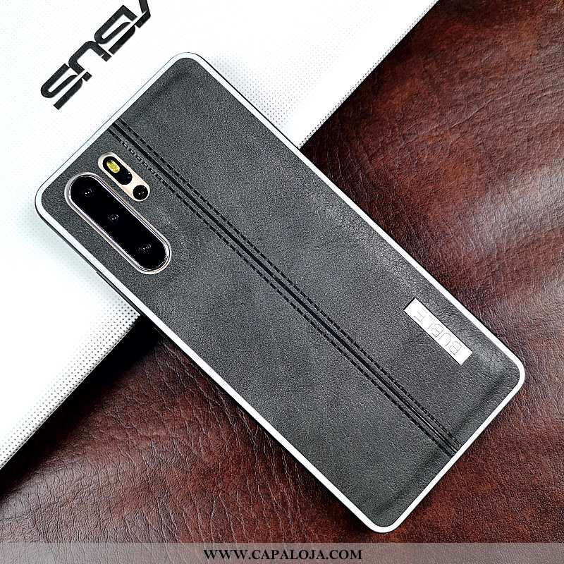 Capa Huawei P30 Pro Couro Negócio Protetoras Genuíno Masculino Castanho, Capas Huawei P30 Pro Tenden