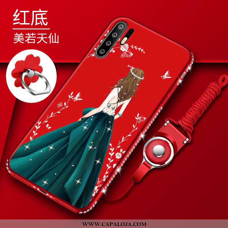 Capa Huawei P30 Pro Criativas Capas Soft Telemóvel Vermelho, Huawei P30 Pro Slim Baratas