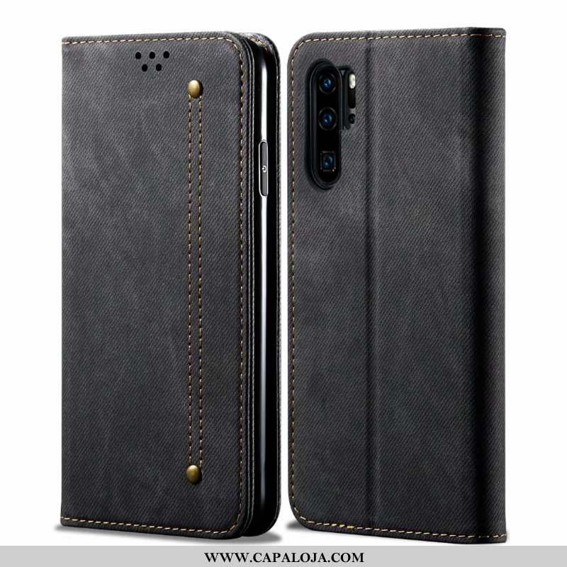 Capa Huawei P30 Pro Protetoras Cover Completa Telemóvel Castanho, Capas Huawei P30 Pro Couro Baratos