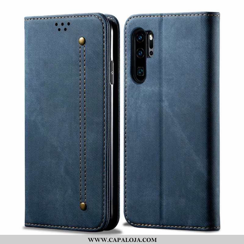 Capa Huawei P30 Pro Protetoras Cover Completa Telemóvel Castanho, Capas Huawei P30 Pro Couro Baratos