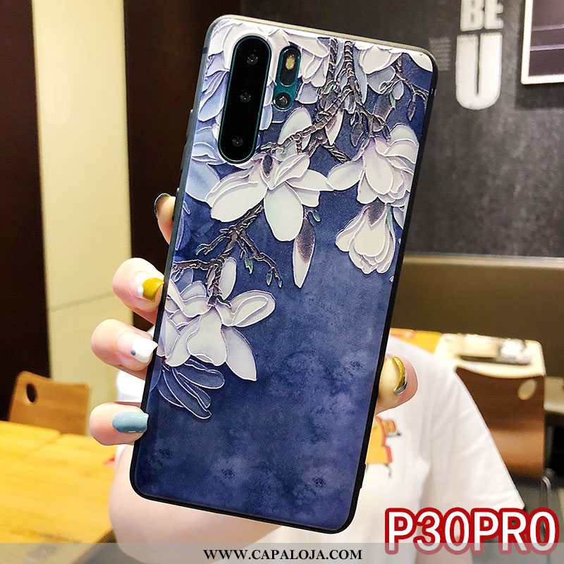 Capa Huawei P30 Pro Silicone Criativas Antiqueda Cordao Rosa, Capas Huawei P30 Pro Personalizada Com